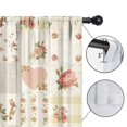 thumbnail image 4 of Blackout Kids Curtains,Pioneer Flower Floral Print Pattern Childrens Insulated Curtains Set Of 2,Bedroom Essentials,Toddler Room Decor 52"x84", 4 of 5