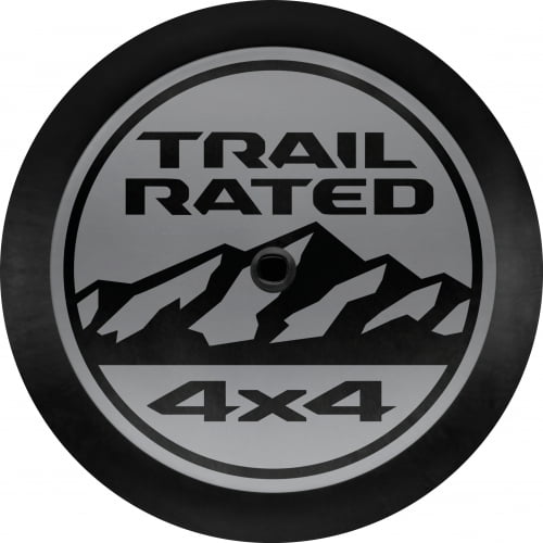 Mopar 82215438 Trail Rated Logo Spare Tire Cover Jeep Wrangler
