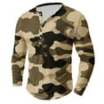thumbnail image 2 of Birdeem Chemises pour Hommes à Manches Longues Boutonnées Chemises pour Hommes à Imprimé Camouflage à Boutons Décontractées à Manches Longues Blouses à Col Rond Chemises pour Hommes à Manches Longues Décontractées, 2 of 4