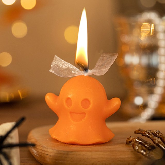 RKSTN Wax Small Ghost Aroma Wax Candle Halloween Ghost Aroma Candle Holiday Personalized Gifts Home Decoration Halloween Day Decoration Halloween Decorations