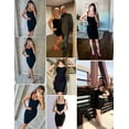 thumbnail image 3 of Women's Celebrity Bandage Bodycon Dress Strap Party Pencil Dress, 3 of 4