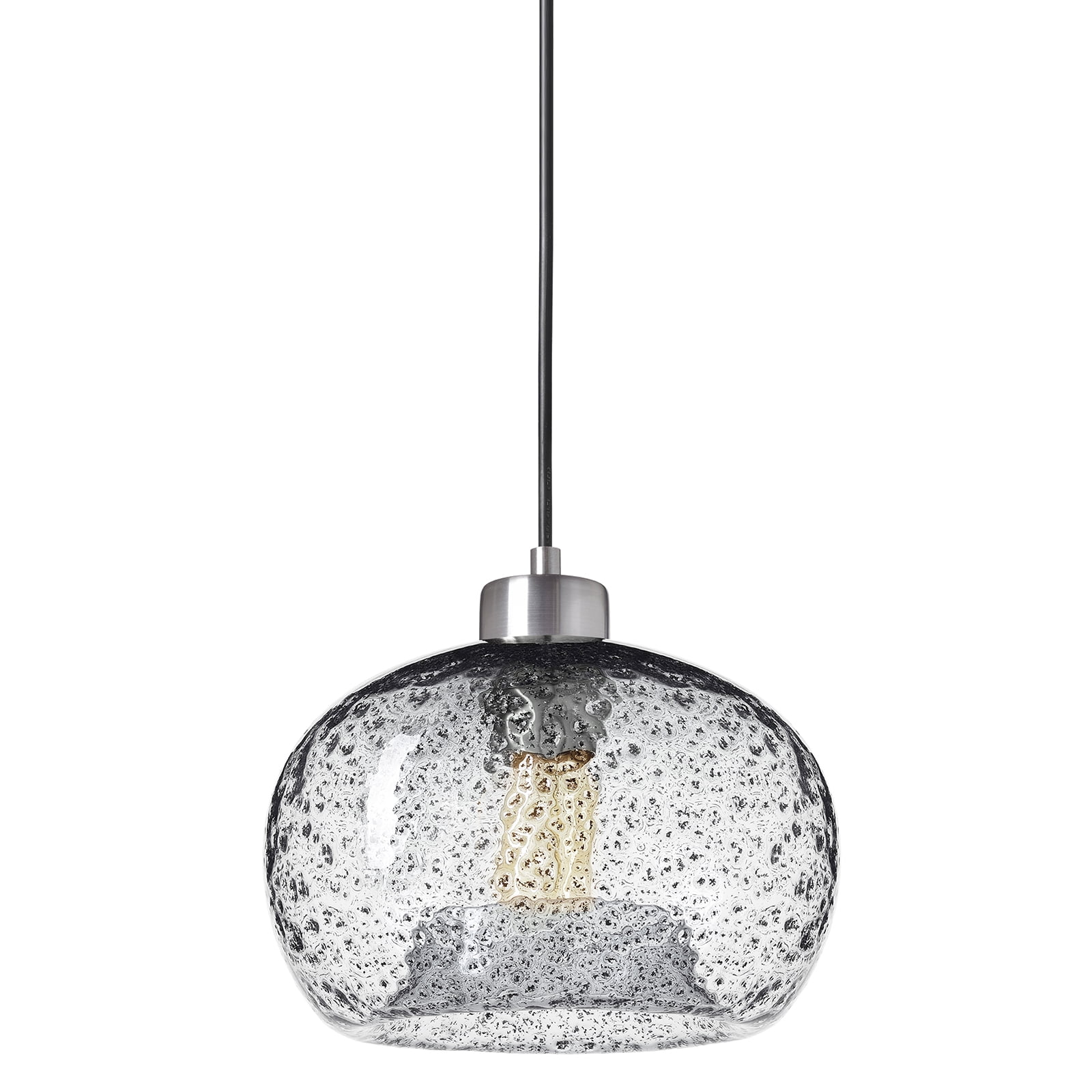 CASAMOTION Mini Pendant Light Handblown Rustic Seeded Glass Hanging