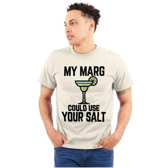 My Margarita Could Use Your Salt Men's Graphic T Shirt Tees Brisco Brands S
