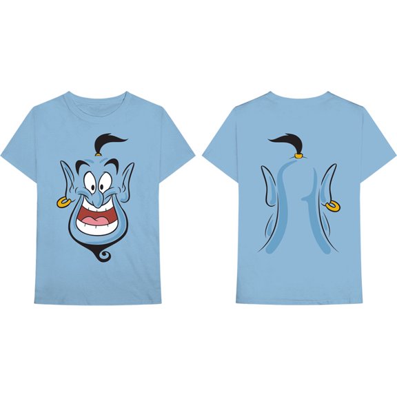 Disney Unisex T-Shirt Aladdin Genie (Back Print) (Small)