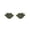 Green, variant on Hot lips Sunglasses, Retro Fashion Ocean Style Small Frame Metal Lips Glasses for Women Yellow