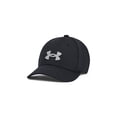 thumbnail image 1 of Gorra Under Armour Blitzing Stretch Fit para niños, color negro y gris moderno, 1 of 2