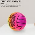 thumbnail image 3 of Inflatable Rainbow Volleyballs Beach Ball Sports Pool Ball Indoor and Outdoor Playing Inflatable Ball, 3 of 8