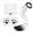 White, variant on Halloween Faux Fur Animal Mask, Wolf Paw Gloves & Tail Set, Cosplay Costume Accessories for Women