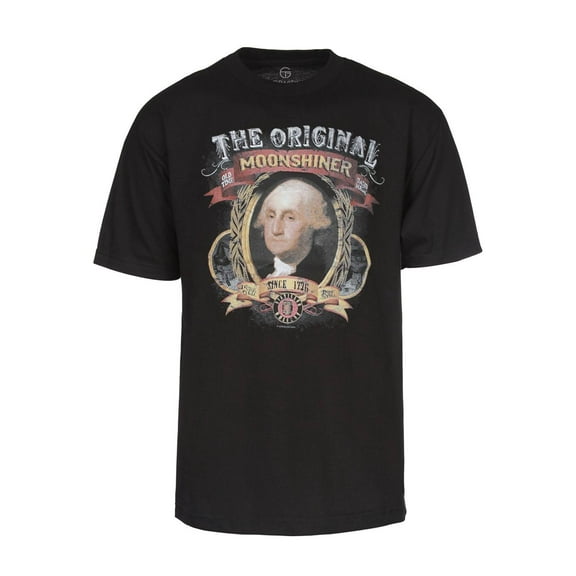 Men's "The Original Moonshiner" Washington T-Shirt - Black - Large