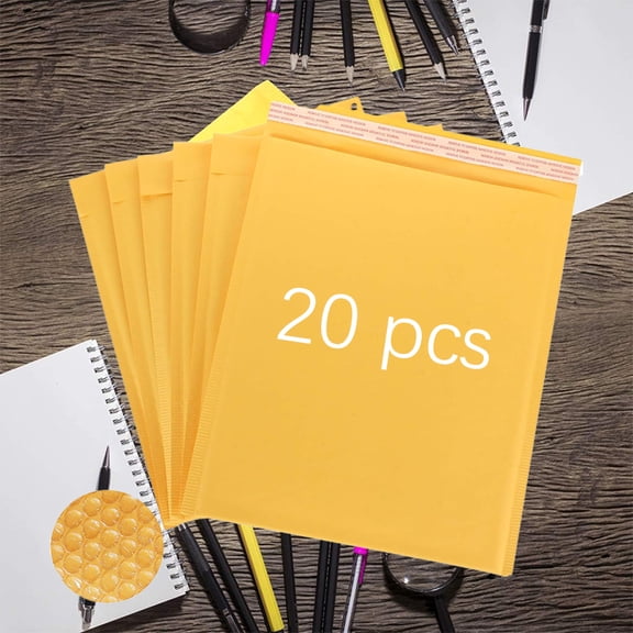 15 x 20 Inch Kraft Bubble Mailing Bags Size# 7 (Pack of 20/50) Self-Seal Bulk Fill Shipping Supplies Packaging Envelope Bags