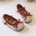 thumbnail image 6 of Xfvqtps Girls Mary Jane Shoes Flats Soft Sole Bow Detail Floral Ballet Hook and Loop Strap Princess Shoes for Spring Summer Casual Outfit, 6 of 9