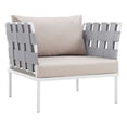 thumbnail image 6 of Modway Harmony 7 Piece Outdoor Patio Aluminum Sectional Sofa Set, Multiple Colors, 6 of 7
