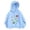Blue, variant on Girls Fashion Hoodie Sweatshirt Long Sleeve Loose Fit Casual Top For Kids