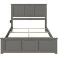 thumbnail image 3 of Pemberly Row Madison Queen Wood Foundation Bed with Matching Footboard in Grey, 3 of 5
