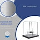 thumbnail image 5 of Péndulo de Newton, péndulo Newton, cuna oscilante, bola de equilibrio, decoración, regalo de oficina, juegos científicos, 5 of 5