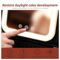 thumbnail image 4 of Travel Makeup Train Case with Mirror LED Light Adjustable Brightness, 4 of 8
