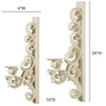 thumbnail image 3 of Astrella Antique White Traditional Scroll Wall Sconce Pair, 3 of 4
