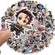 thumbnail image 3 of 100pcs Demon Slayer Anime Stickers, Repeating Waterproof Stickers for Kids Adults, Vinyl Laptop Stickers for Skateboard, 3 of 4