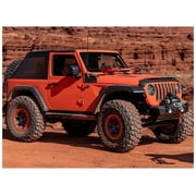 Rampage by RealTruck Trailview Softop | Vinyl, Black Diamond Color | 139335 | Compatible with 2018 - 2024 Jeep Wrangler JL 2-Door