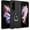 Black, variant on XIHAMA for Galaxy Z Flip 4 Case, Military Grade Shockproof Heavy Duty Protective Phone Cover Pass 16ft Drop Test with Magnetic Kickstand Holder