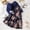 Navy, variant on RTKFRFLM Girls 2-Piece Summer Dress Set Floral Print Camisole Sundress with Long Sleeve Cardigan Overlay Elegant Fashionable Outfits for Big Girls and Ages 8-12 Years