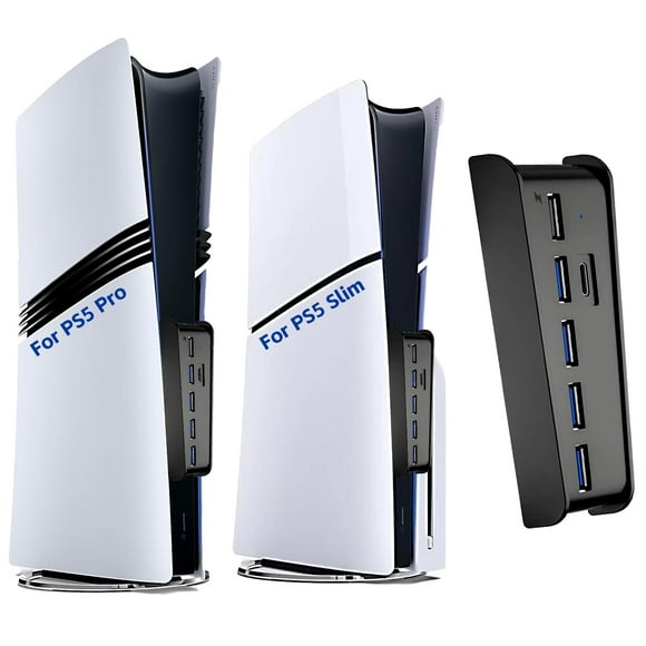 Hub USB Megadream de 6 puertos para PS5 Pro/Slim con puerto de carga