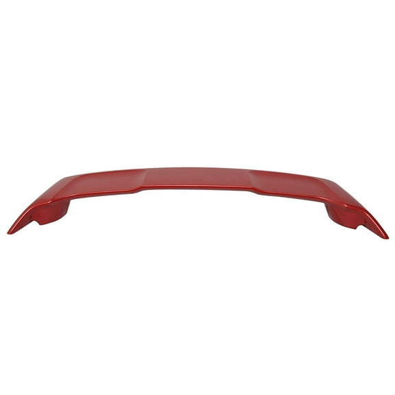 Ikon Motorsports Compatible with 08-17 Mitsubishi Lancer OE Trunk Spoiler Painted Rally Red # P26 - ABS
