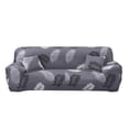 thumbnail image 2 of Shanna Stretch Sofa Slipcover Non Slip Couch Covers for 1 2 3 4 Seater and Sectional Couch, Sofa Furniture Protector(3 Seater,Black Feather Leaf), 2 of 10