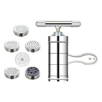 Esquirla Pasta Maker Noodle Maker Cordless Gadget Stainless Steel Kitchen Portable Household Noodle Press Machine Noodle Maker Machine with 6 Pasta Shapes