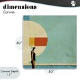 thumbnail image 4 of Stupell Industries Modern Midcentury Pool Geometric Canvas Art, 30 x 30, by Layla Oz, 4 of 8