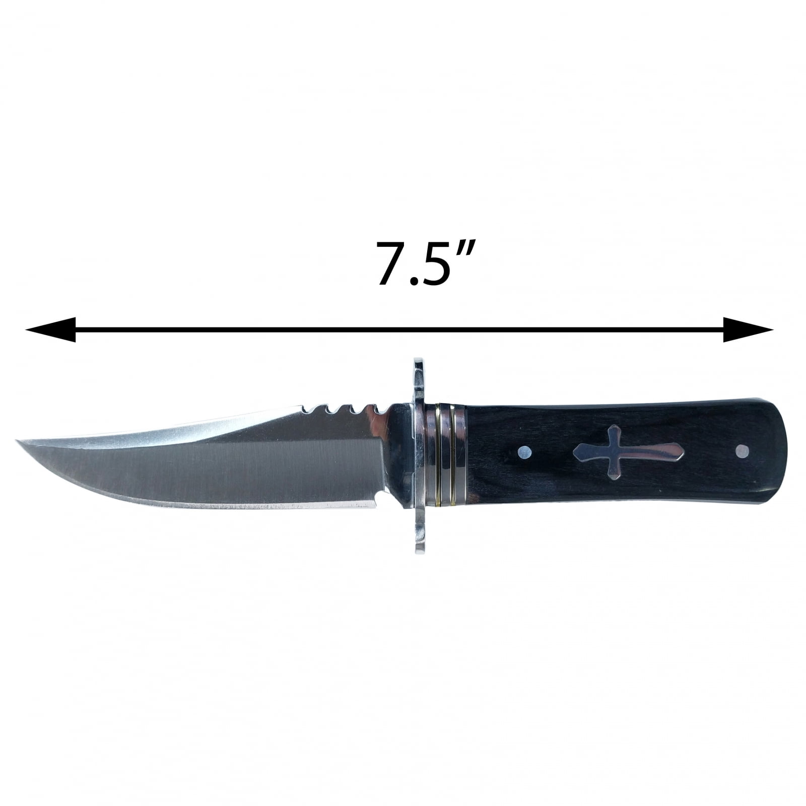 Buy ASR Outdoor Fixed Blade Steel Hunting Knife Black Wood Grain Handle