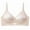 Pink, variant on Women's Plus Size Wireless Bra Low Back Soft Support Lingerie, Thin Cup Breathable Underwear, Gathering Push Up Bralette, Seamless Smoothing Vest, Beautiful U Back Daily Top
