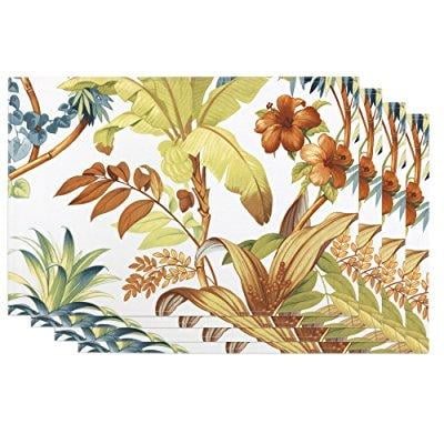tommy bahama tortuga placemats (set of 4) - Walmart.com