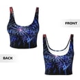 thumbnail image 5 of Lsque Glasses And Fireworks Printed Women'S Sports Bra, Compression, Moisture Wicking, High-Impact Sports Bra For Women,Supportive sports bra-Small, 5 of 9