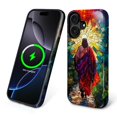 thumbnail image 2 of FKBRCL4U for iPhone 16 Compatible with Magsafe Case Jesus Walking Colorful Stained Glass Pattern for Girl Boy Full Body Magnetic Design Soft Silicone Protection, 2 of 7