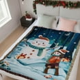 thumbnail image 5 of Virelaxpo Large Christmas Decorative Tapestry Blanket - 130x160cm Red Cotton Fabric for Sofa Cover, Office Nap, and Holiday Decor, Machine Washable and Breathable, 5 of 6