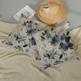 thumbnail image 5 of Spring Flower Pillow Covers 18x18 Watercolor Navy Blue Floral Farmhouse Decor Throw Pillows Case for Couch Seasonal Pillowcase Outdoor Decorative Cushion Cases for Sofa Bed Decorations Set of 2, 5 of 6
