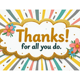thumbnail image 4 of Colorful Design Appreciation Banner Decorative Floral Thank You Event Decor for Office Party Employee Recognition Celebration, 4 of 8
