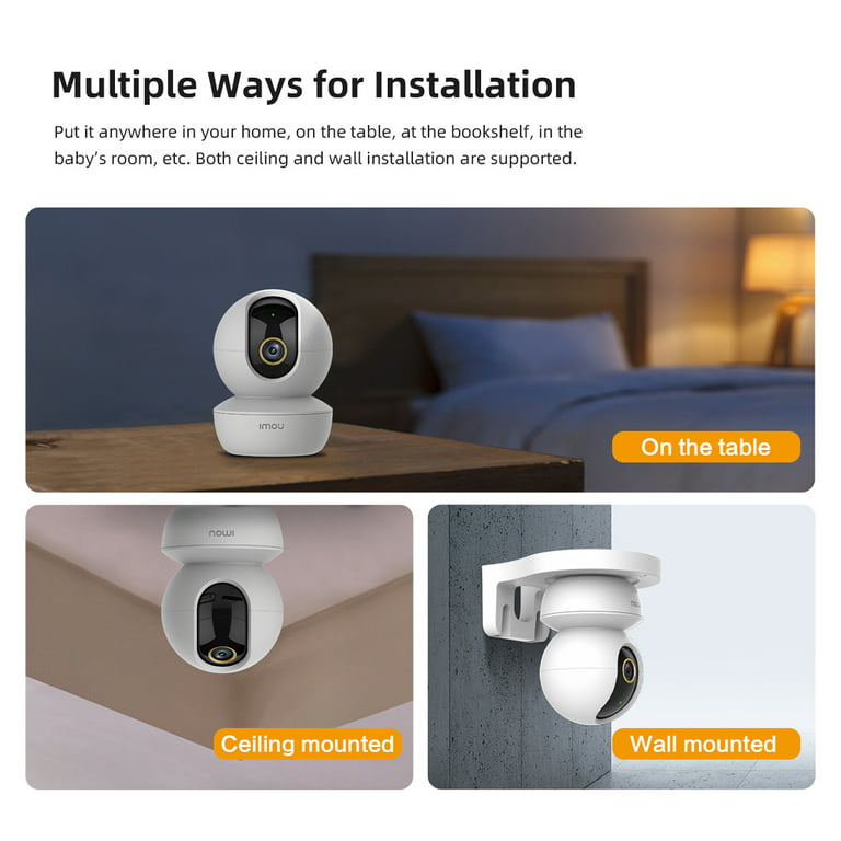 Imou Indoor Security Camera 2K WiFi Camera Home Camera with App, Night  Vision, 2-Way Audio, Human Detection, Motion Detection for Baby and Pet