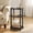 Black, variant on Maliowa 3-Tier Small Side Table, Oval End Table with Spindle Legs, Accent Night Stand with Storage Shelf for Living Room Bedroom Narrow Spaces, Walnut