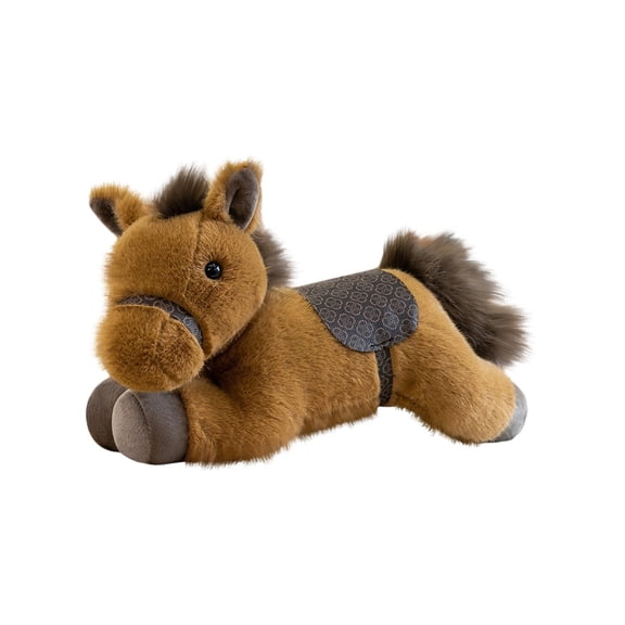 Horse Merch, 12"Horse Plushies, Horse Plush Toys, Horse Stuffed Animals, Lying Horse Stuffed Animal - Super Soft Plush Horse, Floppy Farm Stuffed Animal, Cute Stuffed Horse Gifts Realistic Horse, A