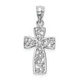thumbnail image 1 of FB Jewels 14k White Gold Filigree Cross Pendant, 1 of 4