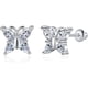thumbnail image 3 of Pendientes de tuerca con forma de mariposa, gato, mariquita, unicornio, tortuga, ángel, flamenco, para niñas y mujeres, pendientes de plata de ley hipoalergénicos con cierres de rosca seguros, 3 of 4
