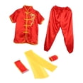 thumbnail image 2 of Traje tradicional chino de Wushu Wing Chun, ropa de ejercicio, uniforme Tai Kung Fu rojo 160 Cola uniforme de kung-fu, 2 of 8