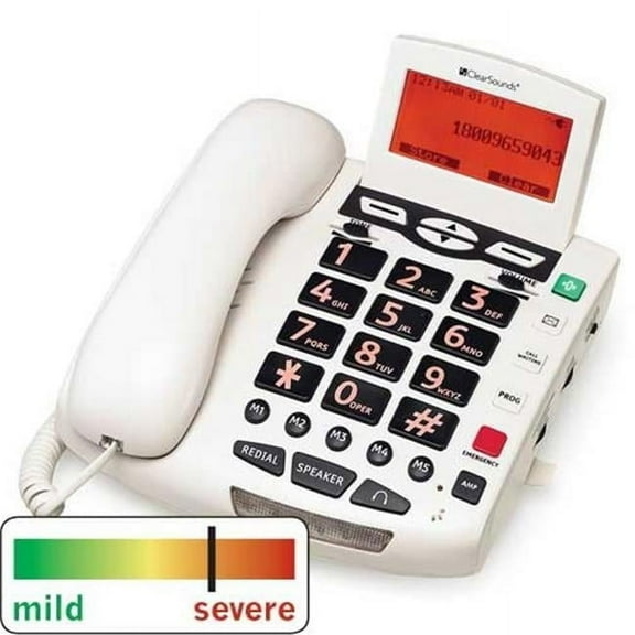 Cicso Independent  ClearSounds CSC600 UltraClear White Amplified Phone
