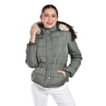 thumbnail image 1 of Chamarra con cinto y capucha desmontable Roman Fashion /Juvenil, 8380 (Verde militar) verde oscuro M, 1 of 6