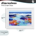 thumbnail image 4 of Stupell Industries Coastal Coastal Pools Overlay Abstraction White Framed Print Under Glass, 20 x 14, by Chromatic Storm Studio, 4 of 8