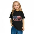 thumbnail image 6 of ZACPNCV Girl Boy Short Sleeve 4th of July T Shirts Summer Kids Cute Flag Patriotic Shirt Tops Crewneck Tees Toddler Independence Clothes Black 3-4 Years, 6 of 9