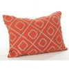 Saro La Rochelle Jute Embroidered Cotton Lumbar Pillow