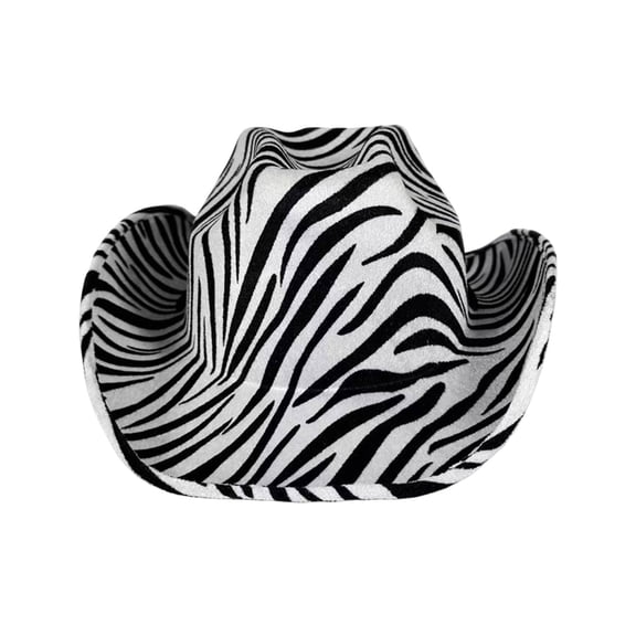 Curuila Toddler Girls Boys Cowboy Hat Print Performances Fashionable Soft Caps Black Size One Size